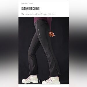 Black XS Ranier Bootcut pants